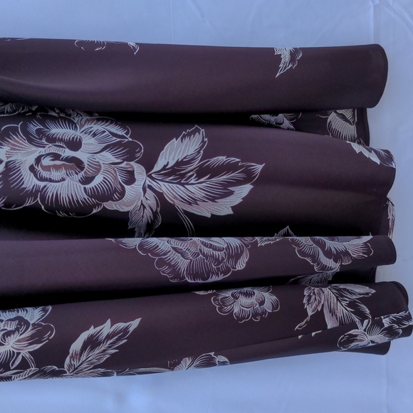 Morgan Taylor Matching Floral Brown Nighty & Robe XL New w/tags - Picture 9 of 14